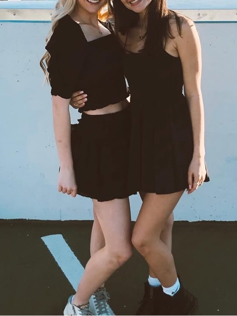 Black Smocked Ruffle Two-Piece Set - Picture 2 of 2
